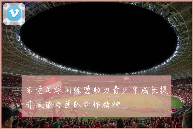东莞足球训练营助力青少年成长提升技能与团队合作精神
